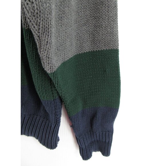 Nautica Sweater Medium Roll Neck Nautical Sail Colorblock Pullover - Picture 3 of 10